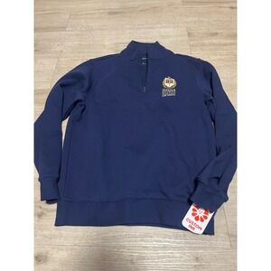 Suffolk University Law School Mens 1/4 Zip Jacket M NWT Navy Boston Northeastern